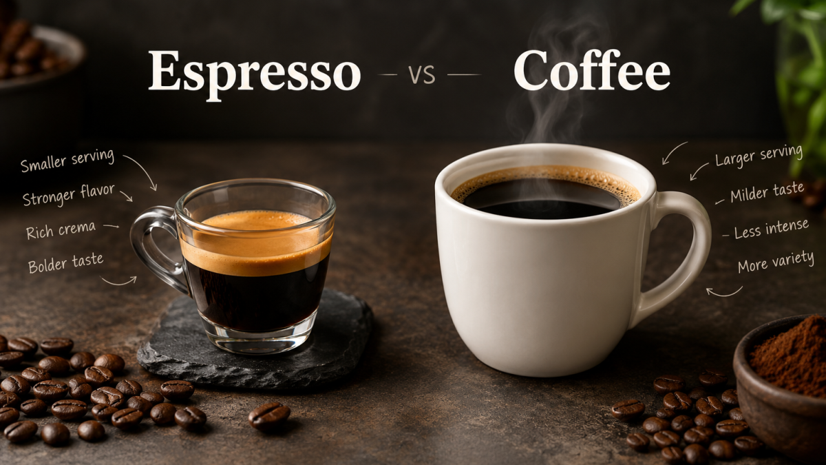 Espresso vs Coffee: What Is the Difference?